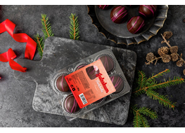 Flødebolle med juleskum