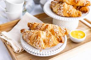 Croissant med vaniljefyll
